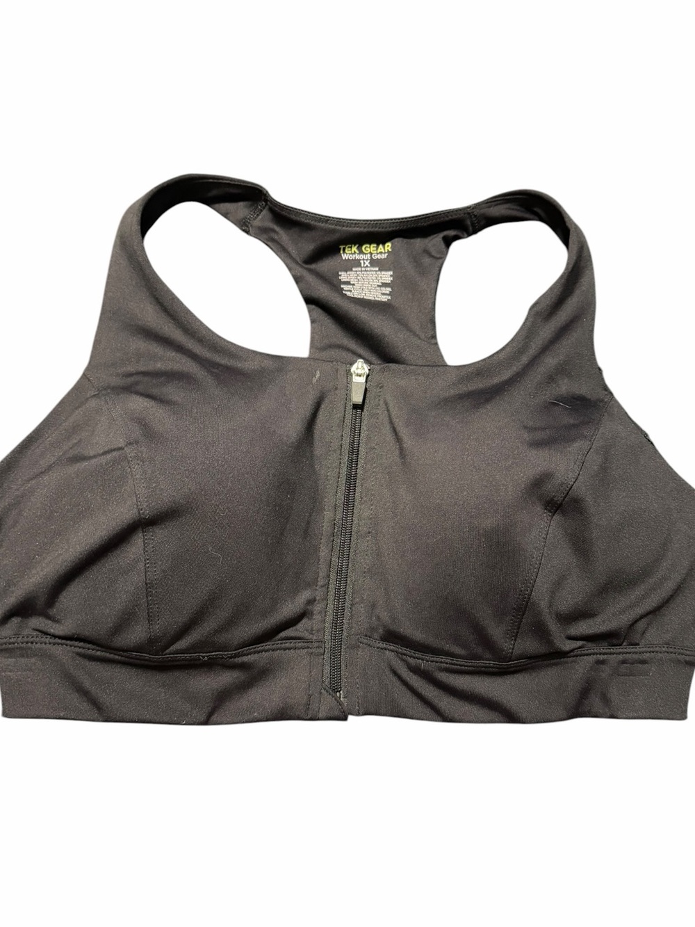 PLUS SIZE BNWT FRONT ZIP SPORTS BRA
